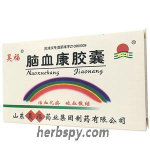 Naoxuekang Jiaonang for cerebral hematoma and cerebral thrombosis